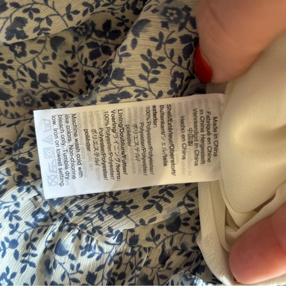 Madewell XL Tiered Peasant Midi Lined Skirt - Picture 4 of 8